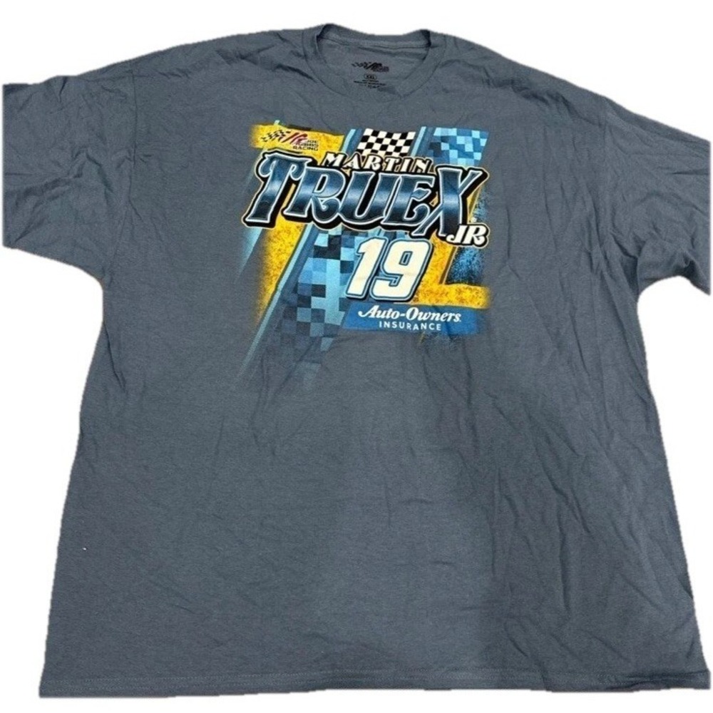 Martin‎ Truex Jr # 19 NASCAR Blue Short Sleeve T-shirt 2X NWOT Racing